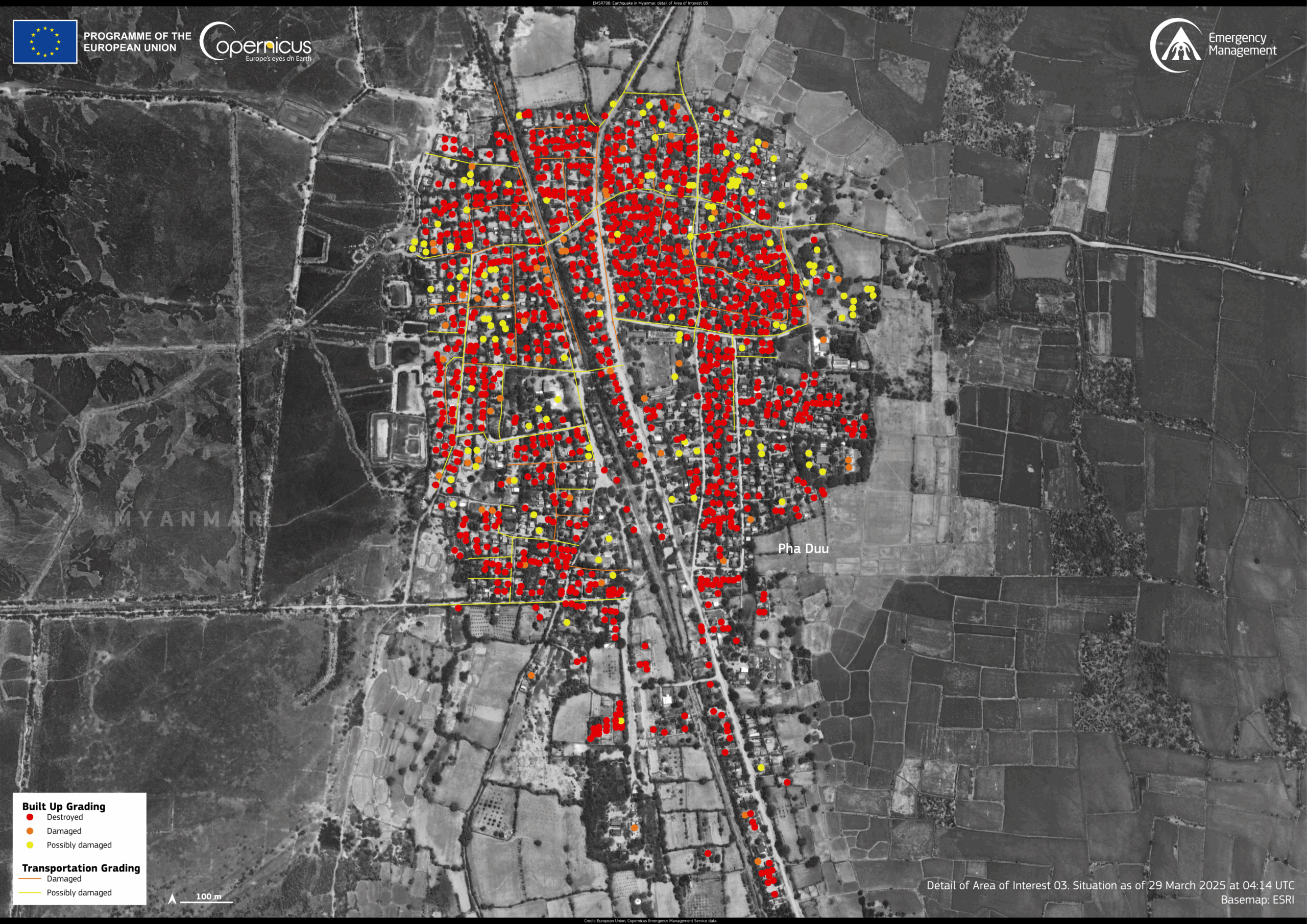OBSERVER: Copernicus EMS Rapid Mapping for rapid relief