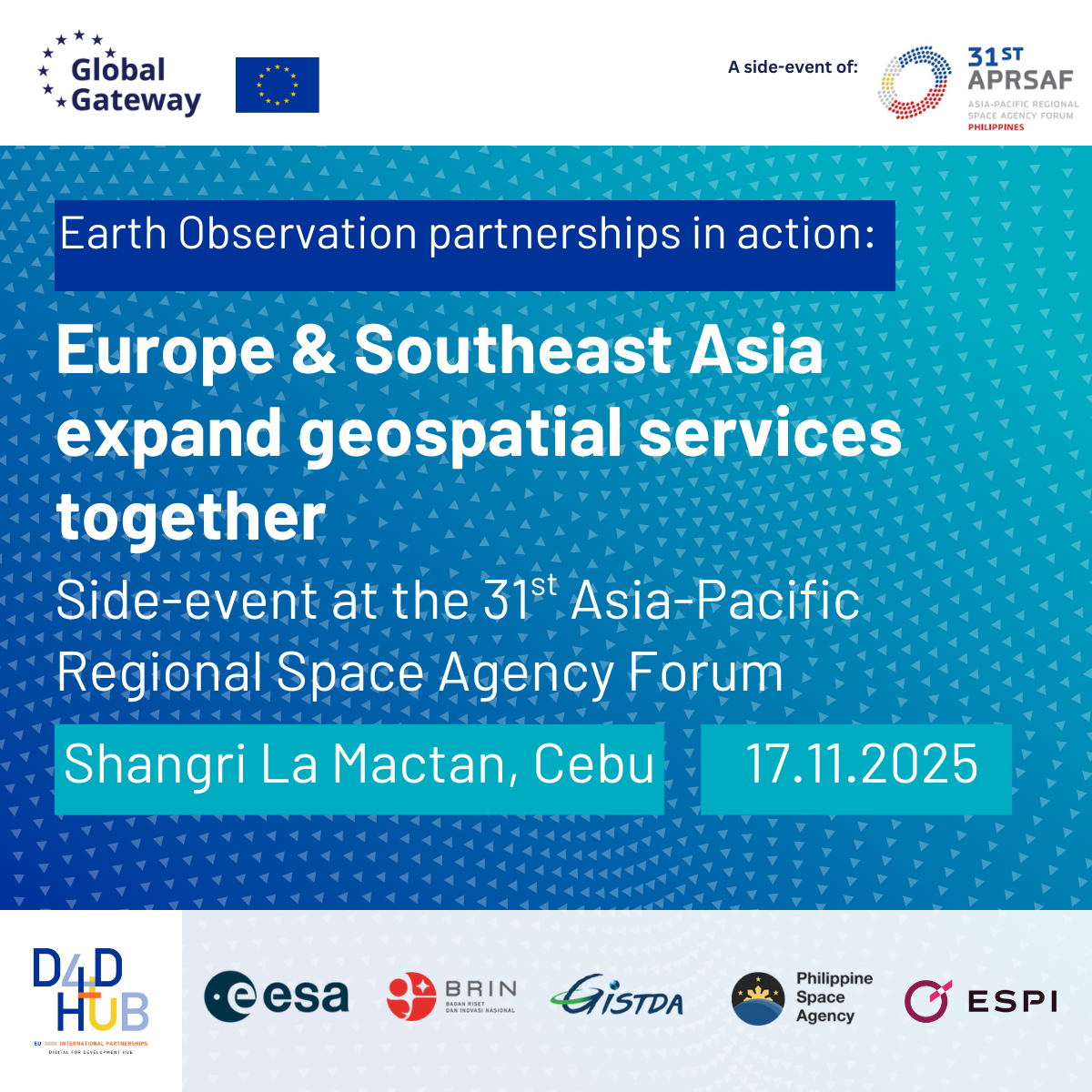 Earth Observation partnerships in action: Europe and Southeast Asia expand geospatial services together
