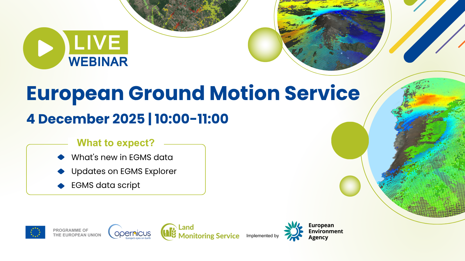 EGMS Webinar: 2020 –2024 data release and new data access capabilities