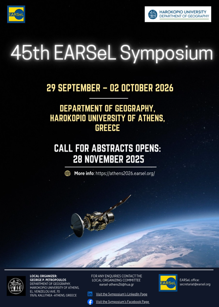 45th EARSeL Symposium – Call for Abstracts is open
