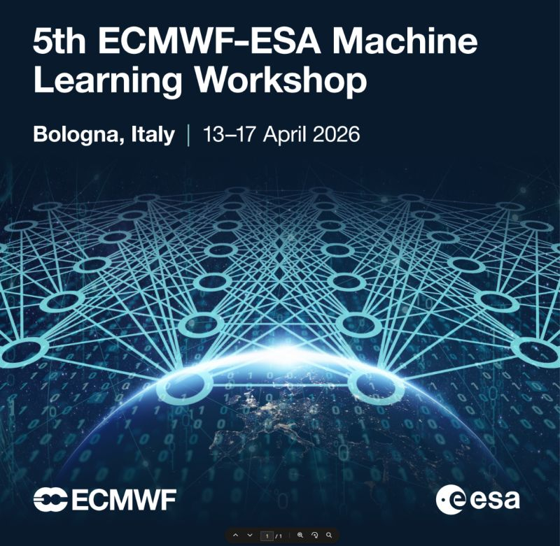 Workshop – Machine Learning for Earth System Observation and Prediction