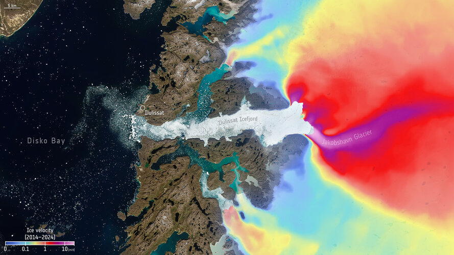 Sentinel-1’s decade of essential data over shifting ice sheets
