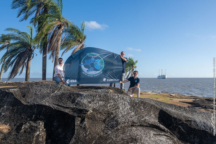 MetOp-SG-B1 weather satellite arrives at Europe’s Spaceport